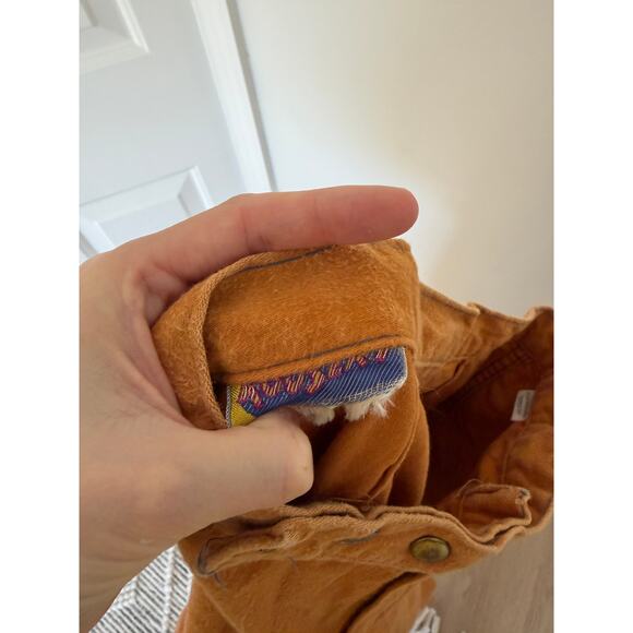 Vintage Roosert 70s Flare Orange/Rust Brown Cargo Pocket Flares - Picture 8 of 9